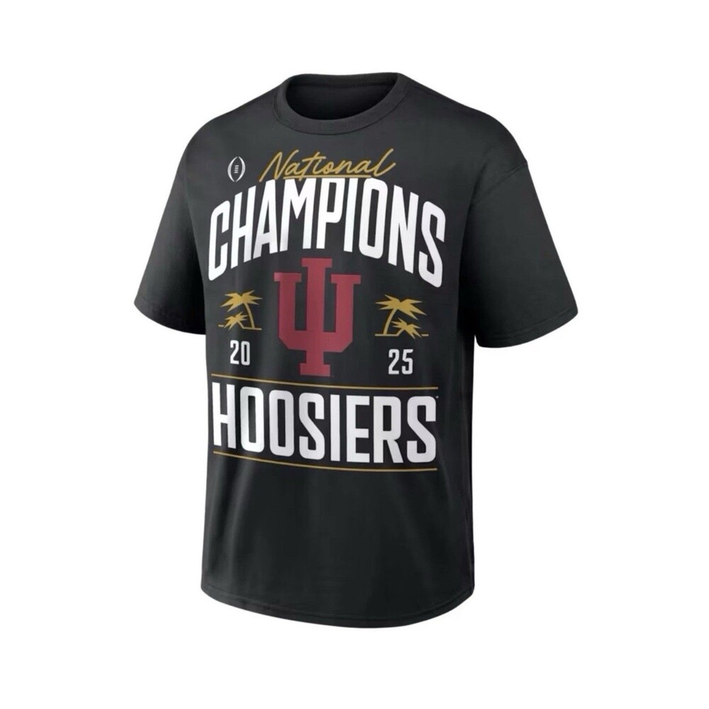 Nike Indiana Hoosiers 2025 National Champions T-Shirt Unisex Size L Multicolor - Picture 2 of 4